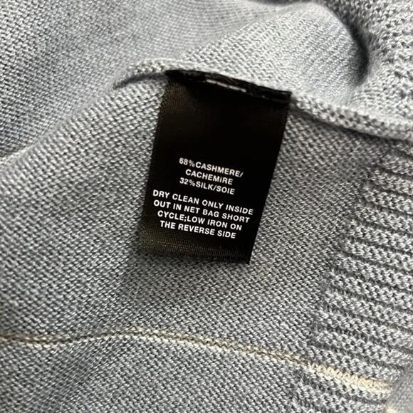 Lafayette 148 New York Blue Crew Neck Sweater - Picture 6 of 7